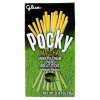 Matcha Green Tea Biscuit Sticks, 120/2.47oz Glico