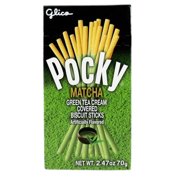 Matcha Green Tea Biscuit Sticks, 120/2.47oz Glico