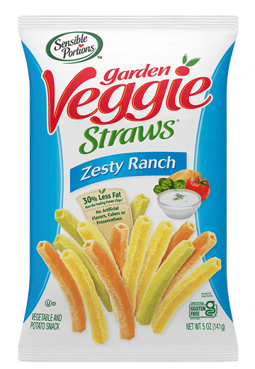 Garden Veggie Straws Zesty Ranch, 12/5oz Sensible Portions