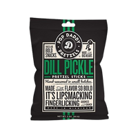 Dill Pickle Pretzels, 15/3oz Pop Daddy