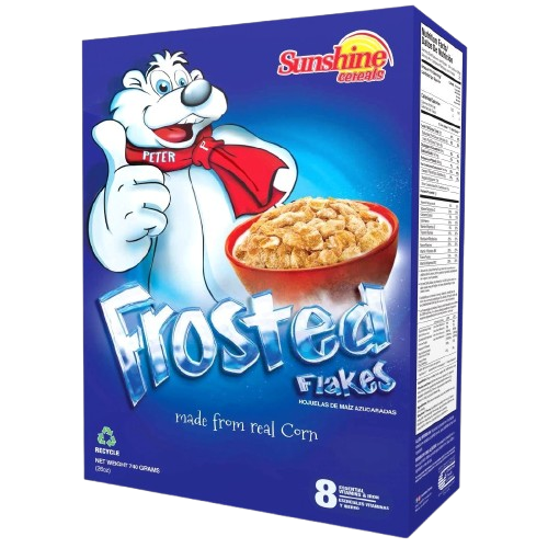 Frosted Flakes Cereal, 12/740g Sunshine Cereal