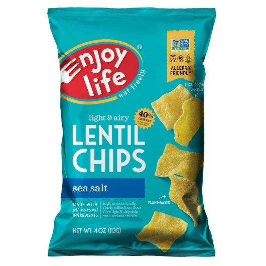 Lentil Chips Sea Salt, 12/4oz Enjoy Life