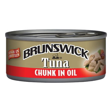 Tuna Chunk in Oil, 48/142g Brunswick