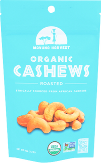 Cashews Roasted Organic, 6/4oz Mavuno Harvest