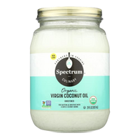 Coconut Oil Refined Organic, 6/29oz Spectrum Naturals