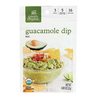 Guacamole Dip Mix, 12/0.8oz Simply Organic