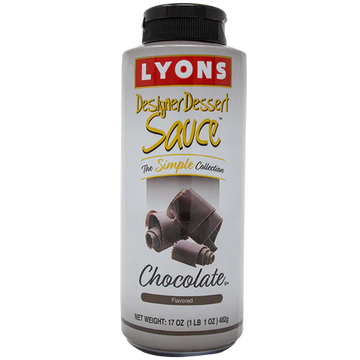 Chocolate Sauce Premium, 12/17oz Lyons