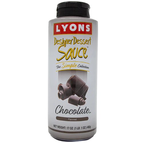 Chocolate Sauce Premium, 12/17oz Lyons