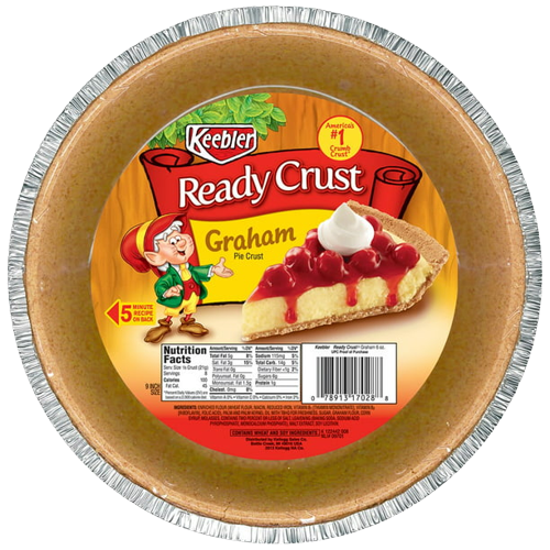 Pie Crust Graham Cracker, 12/6oz Keebler