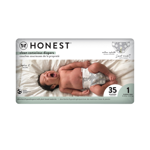 Diapers Size 1 Panda, 4/35ct The Honest Company