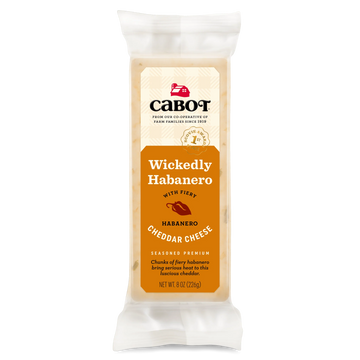 Wickedly Habanero Cheddar Cheese, 12/8oz Cabot