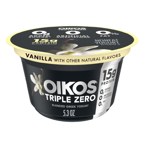 Triple Zero Vanilla Yogurt, 12/5.3oz Oikos