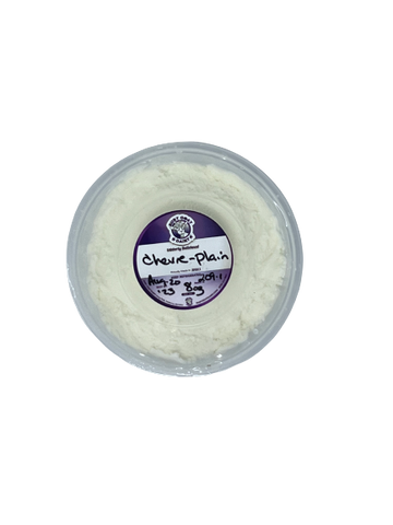 Chevre Goat Cheese Plain Locally Made, 8oz Ruby Goat Dairy