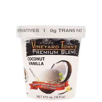 Coconut Vanilla Dairy Free Ice Cream, 10/16oz Vineyard Town's