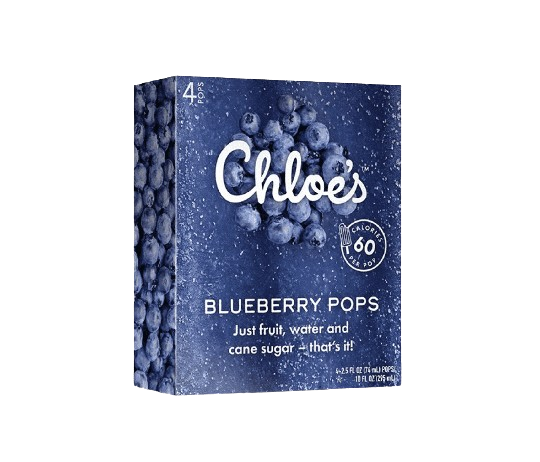 Blueberry Popsicle, 6/10oz Chloe's