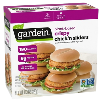 Chick'n Plant Based Burger Slider, 6/11.3oz Gardein