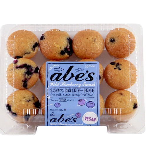 Blueberry Muffin Vegan, 12/10oz Abe's