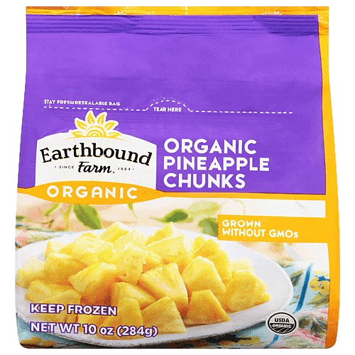 Organic Pineapple Chunks, 12/10oz Earthbound Farms