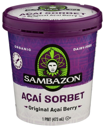 Acai Berry Sorbet, 8/16oz Sambazon