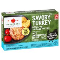 Turkey Breakfast Sausage Savory, 12/7oz Applegate