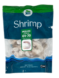 Shrimp Peeled & Deveined Tail-On 61-70, 10/1lb