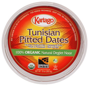 Dates Pitted, 12/10oz Kartago