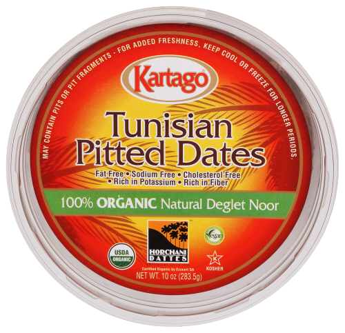 Dates Pitted, 12/10oz Kartago