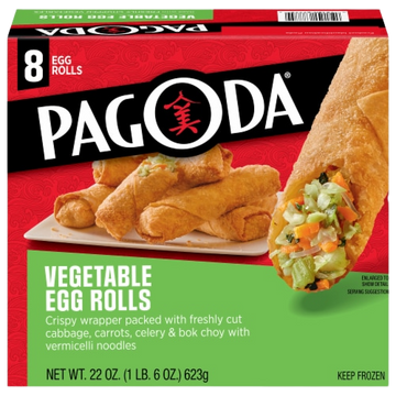 Vegetable Egg Rolls, 8/22oz Pagoda
