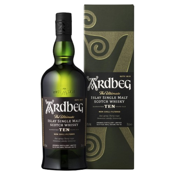 Ardbeg 10 Year Old Whiskey, 6/700ml