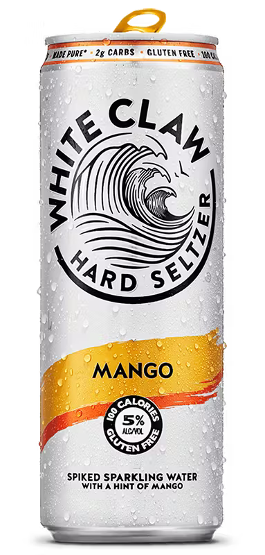 White Claw Mango Hard Seltzer, 24/355ml