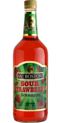 Mr Boston Sour Strawberry Liqueur, 12/1L