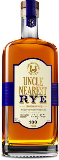 Uncle Nearest Straight Rye Whiskey, 6/750ml