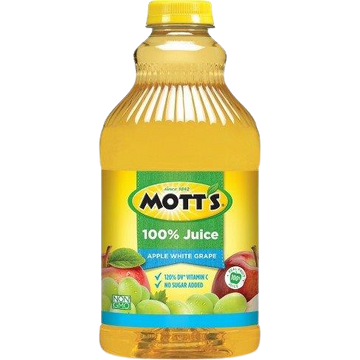 100% Apple & White Grape Juice, 8/64oz Mott's