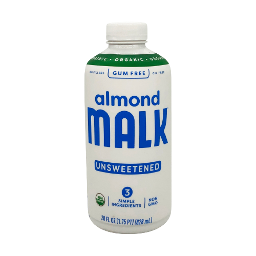 Almond Milk Unsweetened, 6/28oz Malk