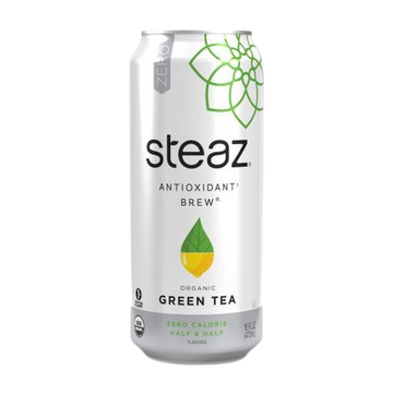 Zero Calorie Half & Half Green Tea, 12/16oz Steaz