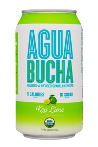 Agua Bucha Kombucha Key Lime, 12/12oz