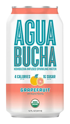 Agua Bucha Grapefruit, 12/12oz