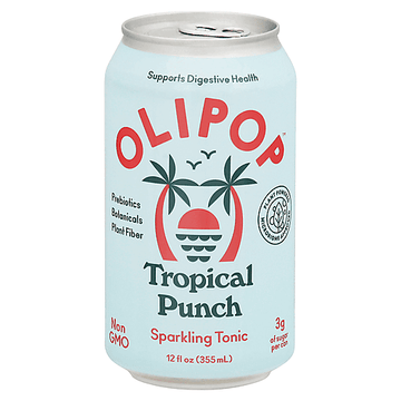 Olipop Tropical Punch, 12/12oz