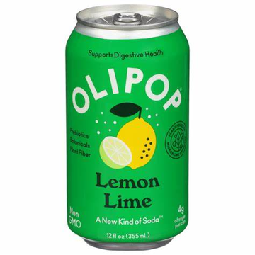 Olipop Lemon Lime, 12/12oz