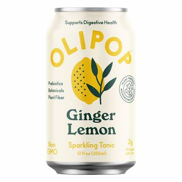 Olipop Ginger Lemon, 12/12oz