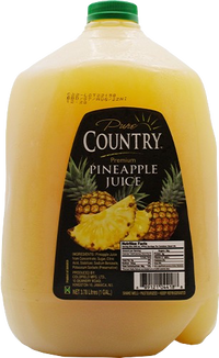 Pineapple Juice with Sugar, 4/3.78L Pure Country