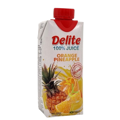 100% Orange Pineapple Juice, 18/330ml Delite