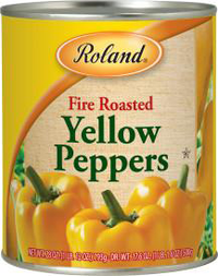 Yellow Pepper  Roasted, 12/28oz Roland