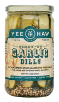 Pickle Spears Giddy Up Garlic Dills, 6/24oz Yee Haw Pickle Co.