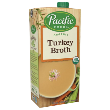 Turkey Broth Organic Gluten Free, 12/32oz Pacific Foods