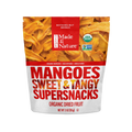 Dried Organic Mango Pieces Sweet & Tangy Supersnack, 6/3oz Made in Nature