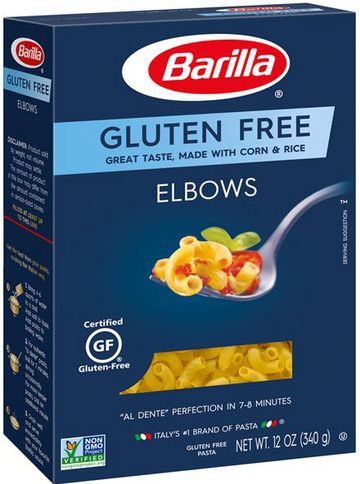 Elbow Pasta Gluten Free, 8/12oz Barilla