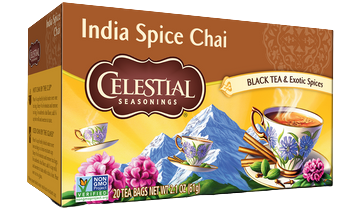 India Spice Chai Tea, 6/20ct Celestial Seasonings