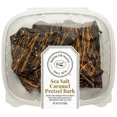 Sea Salt Caramel Pretzel Chocolate Bark, 16/8oz Palmer Candy