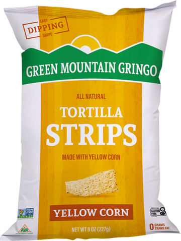 Tortilla Strips All-Natural, 12/8oz Green Mountain Gringo
